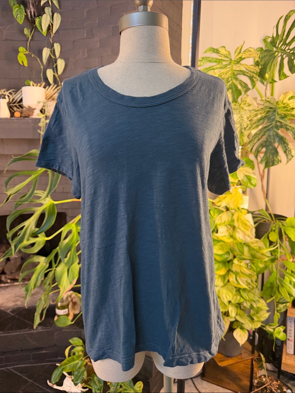 Wilt Short Sleeve Crewneck Tee - Navy Blue